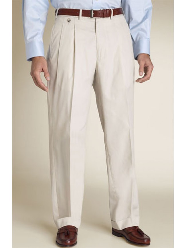 single pleated pants